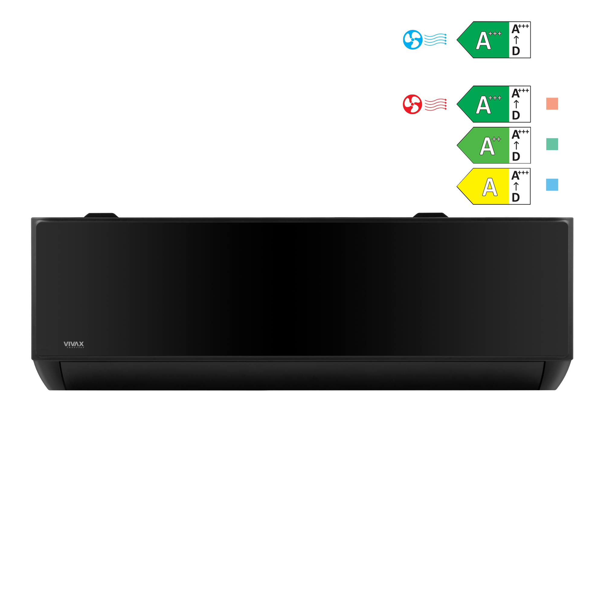 VIVAX T Design Klimaanlage ACP-18CH50LCTI SCHWARZ – 5,2 kW Wand-Split R32
