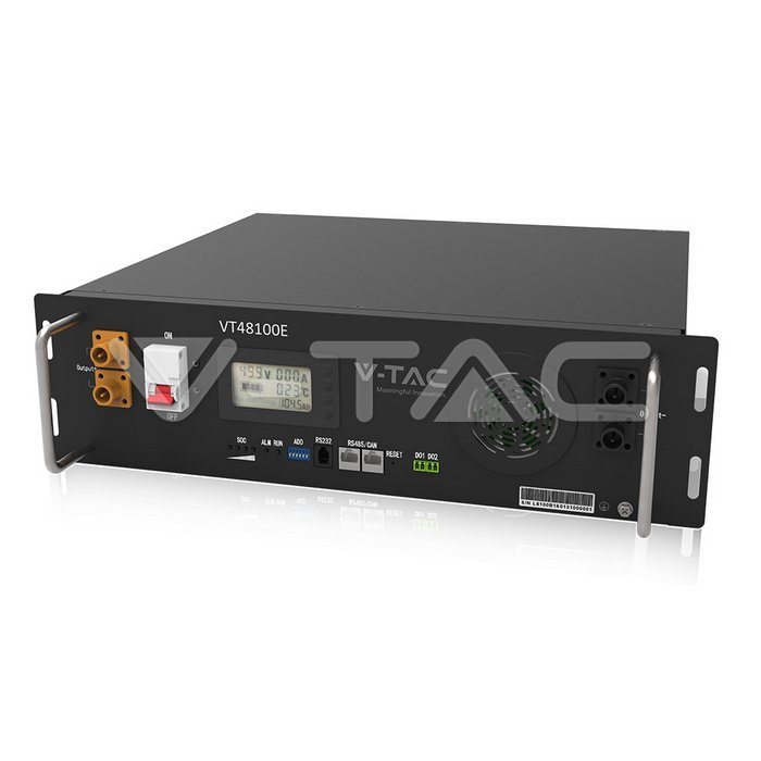 V-TAC VT48100E-P2 5,12 kWh LiFePO₄ Batteriespeicher 51,2V Rack-Montage
