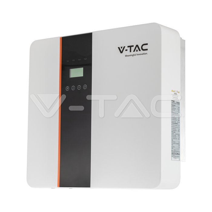 V-TAC VT-6607103 Hybrid-Wechselrichter 5 kW 1-phasig IP65 Seitenansicht