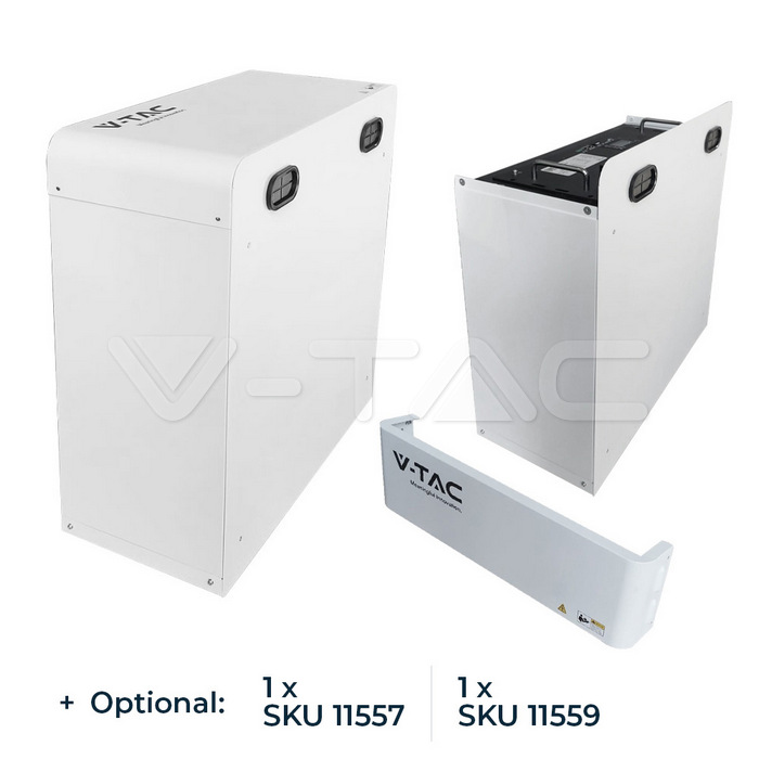 V-TAC VT-48200B 9,60kWh 48V LiFePO4 Rack Batterie Detailansicht