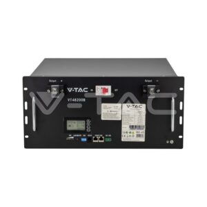 V-TAC VT-48200B 9,60kWh 48V LiFePO4 Rack-Batterie — Frontansicht