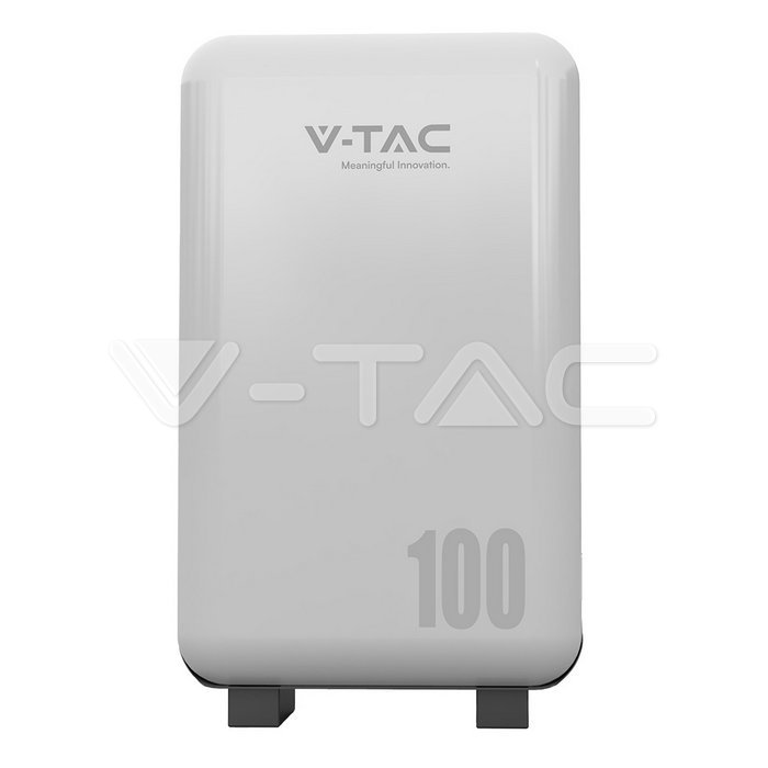V-TAC VE51100W 5,12 kWh LiFePO₄ Batteriespeicher – Seitenansicht