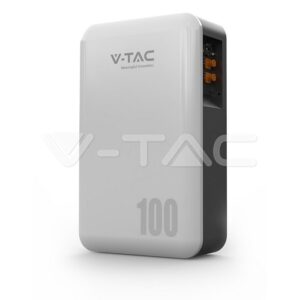 V-TAC VE51100W 5,12 kWh LiFePO₄ Batteriespeicher IP65 – Frontansicht
