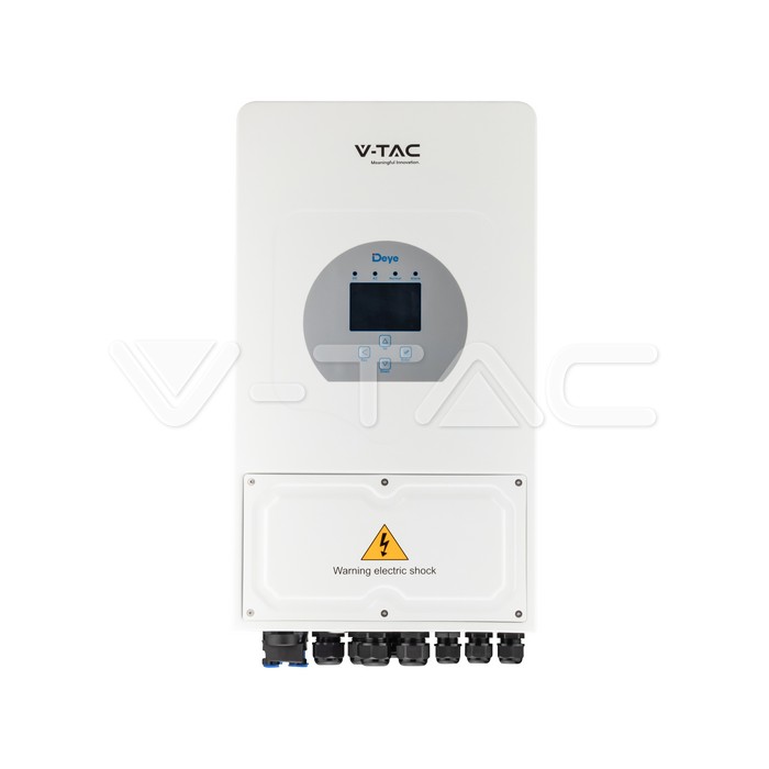 V-TAC SUN-3.6K-SG03LP1-EU – 3,6 kW Hybrid Wechselrichter 1-phasig, Frontansicht