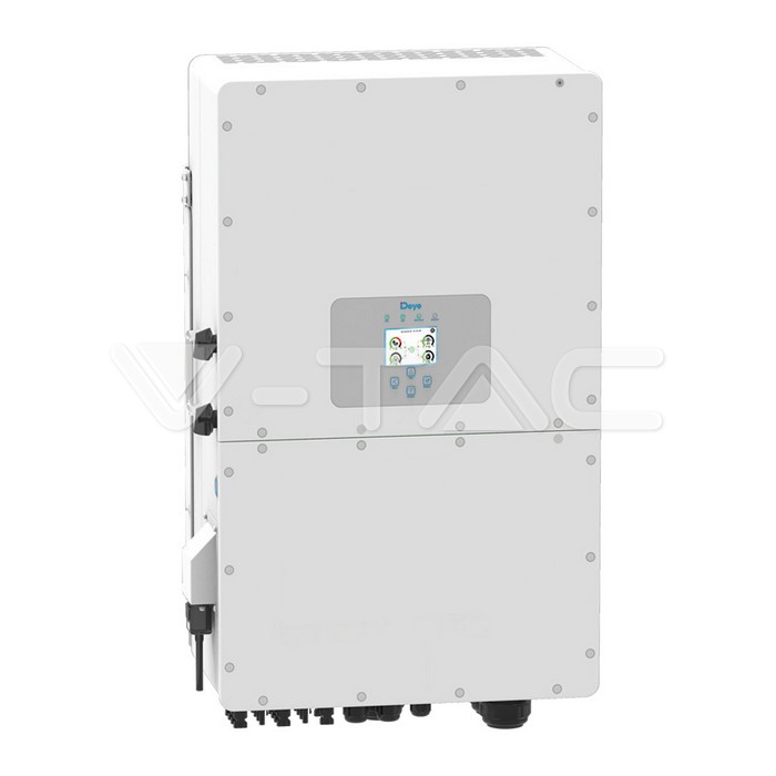 V-TAC SUN-50K-SG01HP3-EU-BM4 50 kW Hybrid Wechselrichter Dreiphasig – Frontansicht