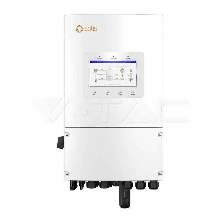 V-TAC S6-EH1P6K-L-PLUS 6 kW Hybrid Wechselrichter – Seitenansicht
