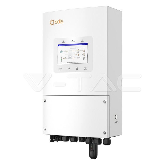 V-TAC S6-EH1P6K-L-PLUS 6 kW Hybrid Wechselrichter – Frontansicht