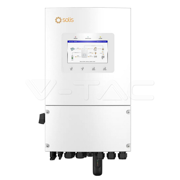 V-TAC S6-EH1P5K-L-PLUS Hybrid Wechselrichter Display