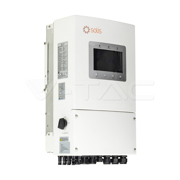 V-TAC 8 kW Hybrid-Wechselrichter 1-phasig S6-EH1P8K-L-PLUS Frontansicht
