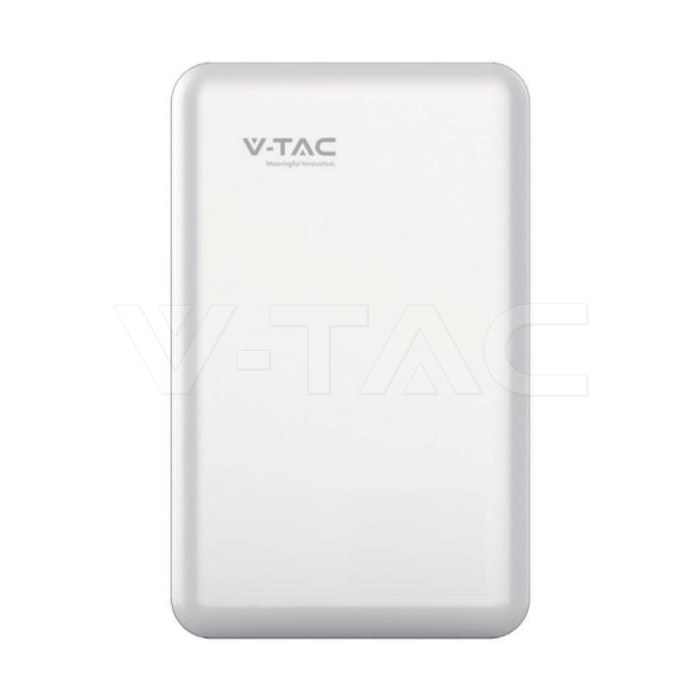 V-TAC VT-10242W LiFePO₄-Batteriespeicher 10,24 kWh, IP65, weiße Frontansicht
