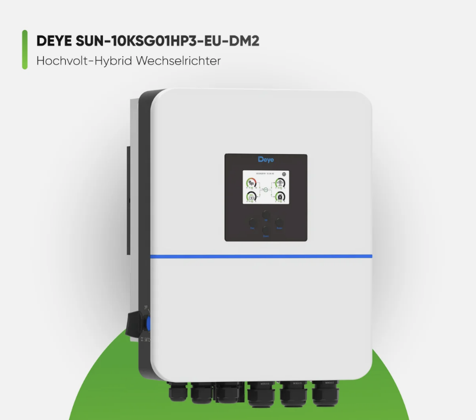V-TAC SUN-10K-SG01HP3-EU-DM2 10 kW Hybrid-Wechselrichter — Seitenansicht