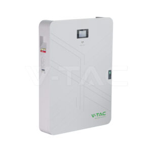 V-TAC VT-14033 14,33 kWh LiFePO₄ Batteriespeicher Wandmontage IP20 — Frontansicht