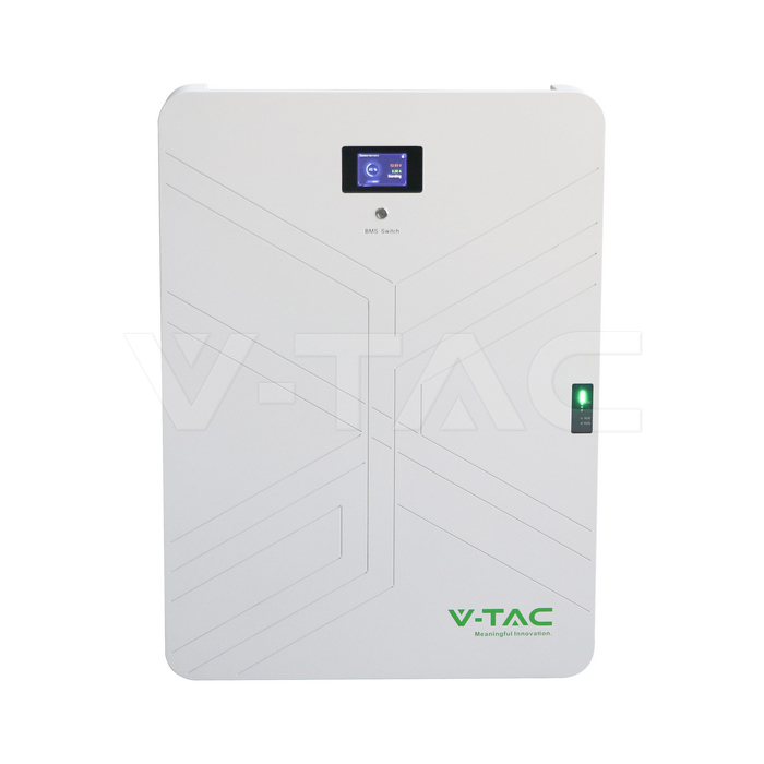 V-TAC VT-14033 14,33 kWh Batteriespeicher — Seitenprofil ultraflach 154 mm