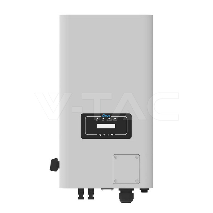 V-TAC SUN-6K-G06P3-EU-BM2-P1 — On-Grid Wechselrichter 6 kW, 3-phasig, Frontansicht