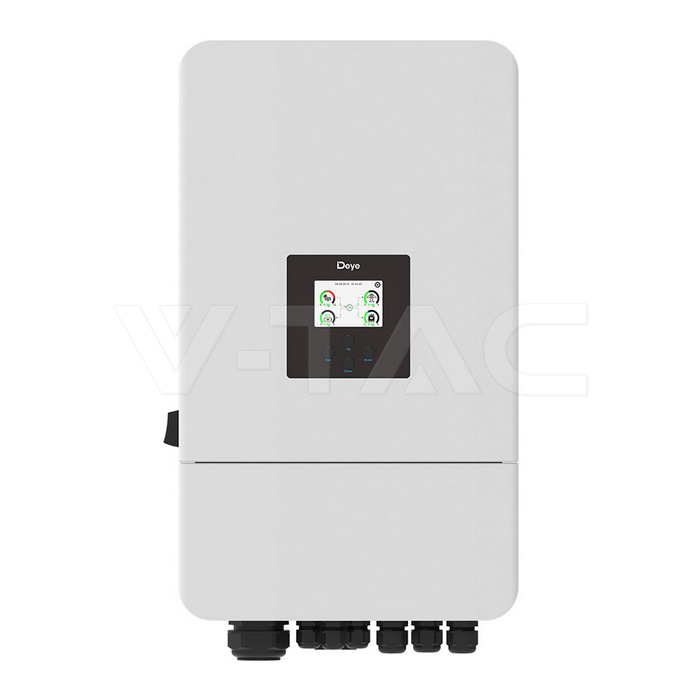 V-TAC SUN-10K-SG05LP3-EU-SM2 10kW Hybrid-Wechselrichter 3-phasig – Frontansicht