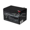 V-TAC VT-10-12 12V 10Ah Blei-Säure-Batterie mit T2-Flachsteckanschluss — Vorderansicht