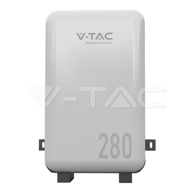 V-TAC VE51280W 14,33 kWh LiFePO₄ Batteriespeicher IP65 — Seitenansicht