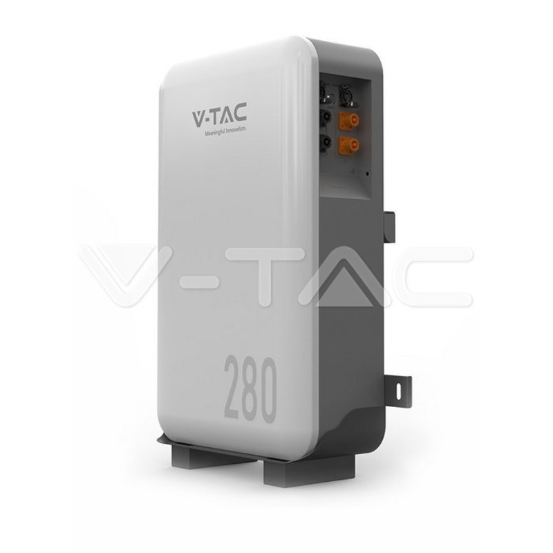 V-TAC VE51280W 14,33 kWh LiFePO₄ Batteriespeicher IP65 — Detailansicht