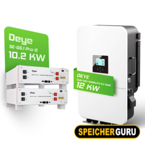 Deye Komplettset 12 kW Hybridwechselrichter (SUN-12K-SG04LP3-EU) & 10 kWh Batteriespeicher Deye SEG