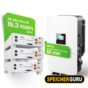 Deye Komplettset 10 kW Hybridwechselrichter (SUN-10K-SG05LP3-EU-SM2) & 15 kWh Batteriespeicher Deye SEG