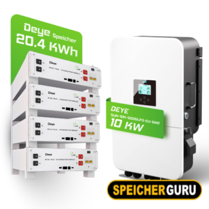 Deye Komplettset 10 kW Hybridwechselrichter (SUN-10K-SG05LP3-EU-SM2) & 20 kWh Batteriespeicher Deye SEG