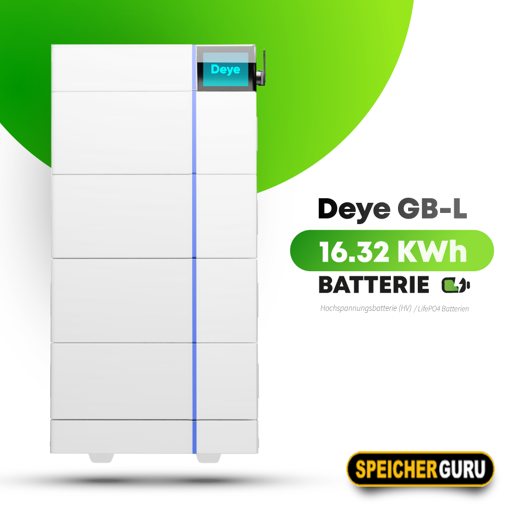 Deye Komplettset 8 kW Hochvolt Hybridwechselrichter (SUN-8K-SG01HP3-EU-AM2) & 16,32 kWh Hochvolt Batteriespeicher Deye GB-L – Bild 2