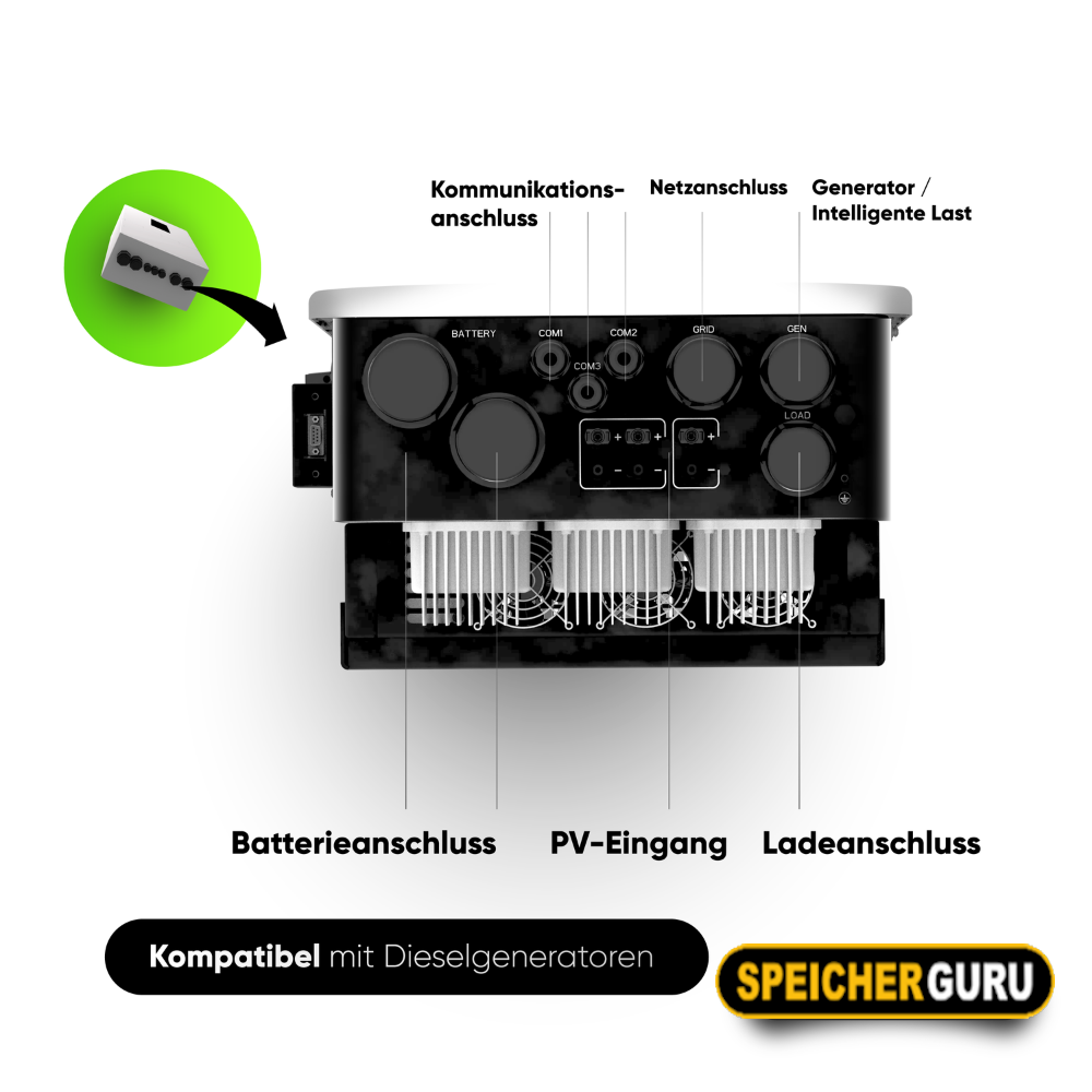 Deye SUN-20K-SG05LP3-EU-SM2 Niedervolt Hybridwechselrichter 3-Phasig - Neueste Version – Bild 6