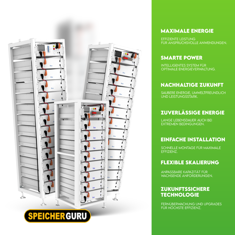 Deye Komplettset 50 kW Hochvolt Hybridwechselrichter (SUN-50K-SG01HP3-EU-BM4) & 51,20 kWh Hochvolt Batteriespeicher Deye BOS-G – Bild 3