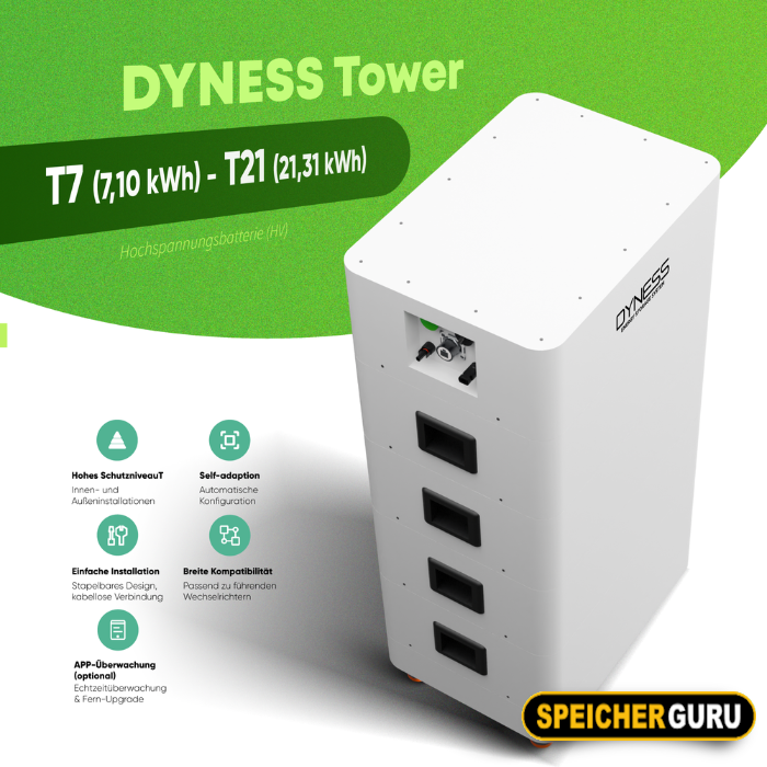 Dyness Tower T7 7,10 kWh Batteriespeicher mit BDU 2G – Bild 4