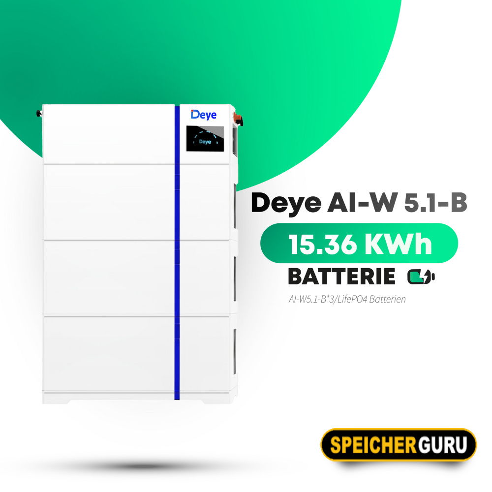 Deye AI-W5.1-B 15,36 kWh Batteriespeicher LV LiFePO4
