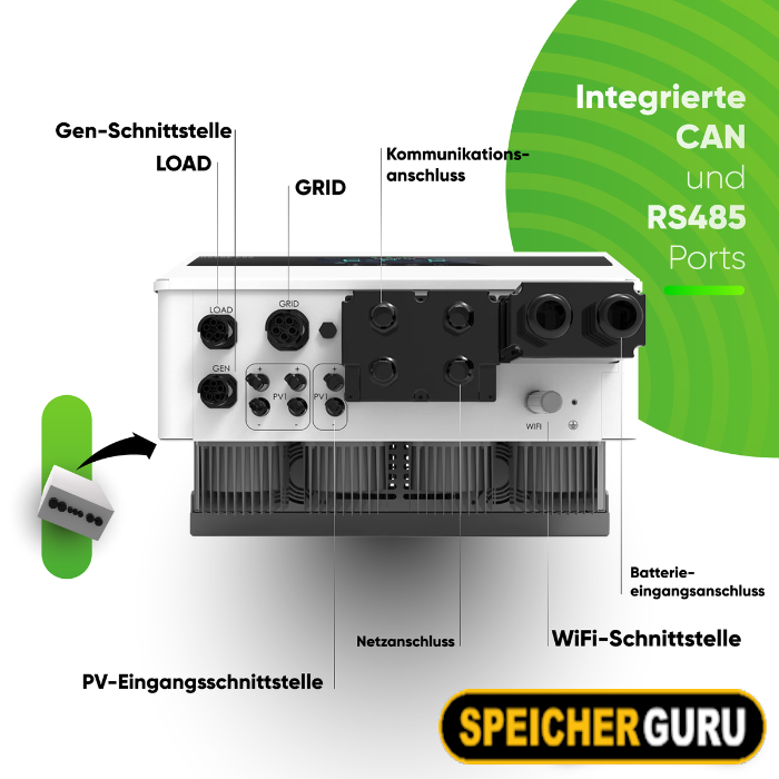 Chisage ESS 14kW Hybrid Wechselrichter Mars-14G2-LE Niedervolt – Bild 3
