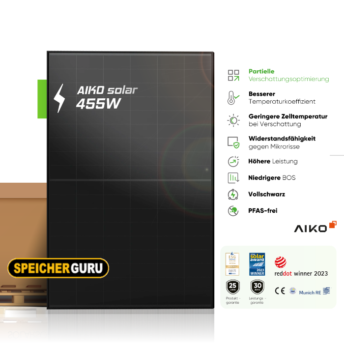 Speicherguru 4550W Komplettset Photovoltaikanlage | Bifacial & Fullblack| 4kW Growatt | 10 kWh Speicher – Bild 2