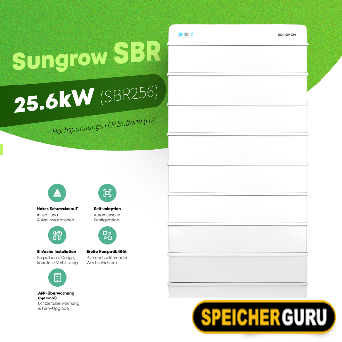 Sungrow SBR Hochspannungs LFP Batterie 25,6kW (SBR256) – Bild 2