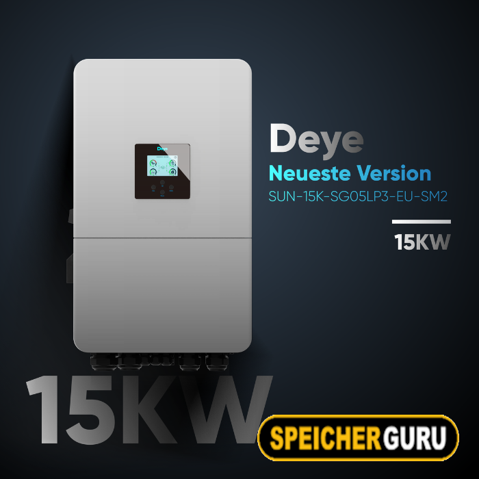 Deye Komplettset 15 kW Hybridwechselrichter SUN-15K-SG05LP3-EU-SM2 & 12,2 kWh Batteriespeicher Deye RW-M6.1-B – Bild 2