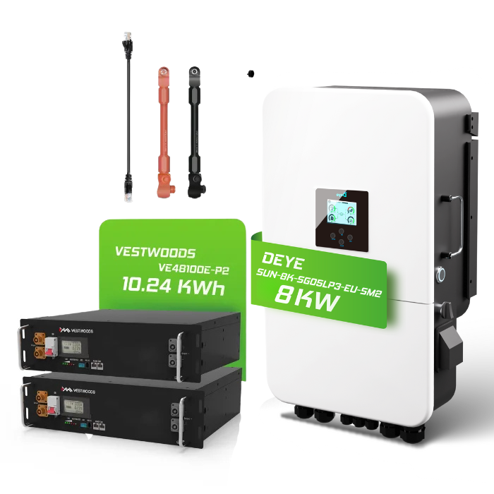 Deye/ Vestwoods 8 kW Hybridwechselrichter (SUN-8K-SG05LP3-EU-SM2) & 10 kWh Batteriespeicher Vestwoods