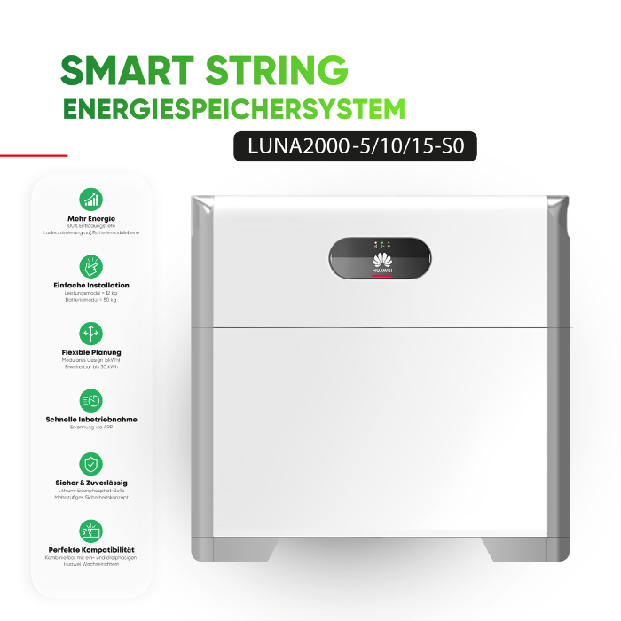 5 kW Huawei Solaranlage mit Speicher (Optional) | Doppelglas & Fullblack | 5kW Wechselrichter Huawei – Bild 4