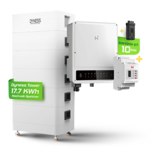 GoodWe / Dyness Komplettset GoodWe GW10KN-ET - 10kW Hybridwechselrichter mit Smartmeter mit 17,76kWh Dyness Tower Hochvolt-Speicher
