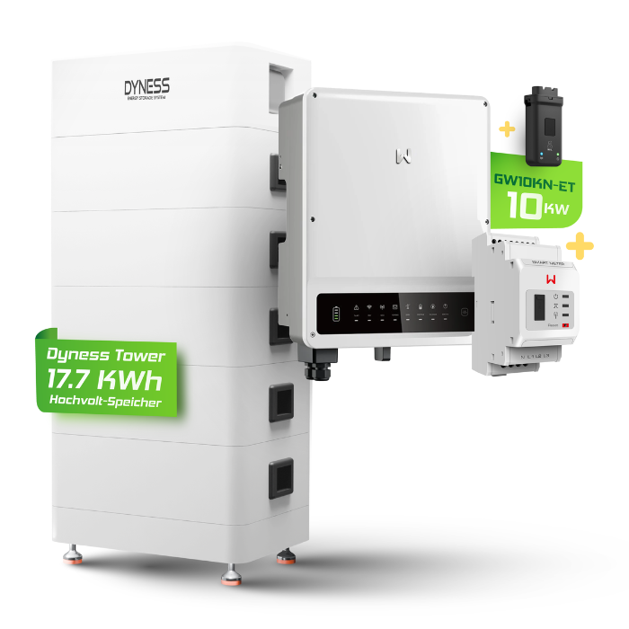 GoodWe / Dyness Komplettset GoodWe GW10KN-ET - 10kW Hybridwechselrichter mit Smartmeter mit 17,76kWh Dyness Tower Hochvolt-Speicher