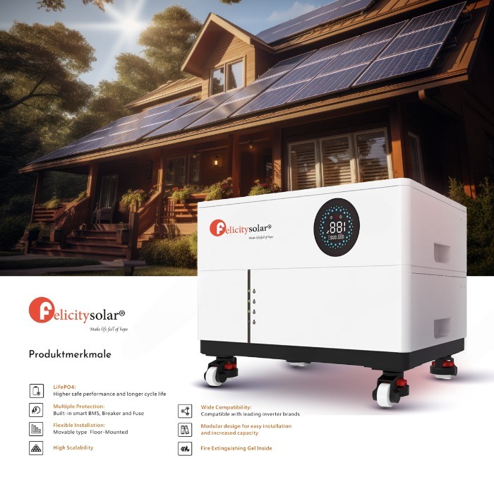 Felicity Stapelspeicher | 25,6 kWh | Erweiterbar | LUX-X-48100LG01 | LiFePO4 | – Bild 2