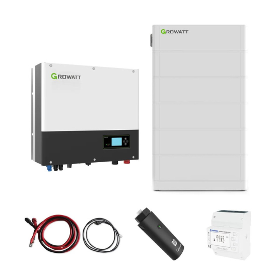 Growatt Komplettset SPH 10000 TL3 BH-UP 10kW Hybridwechselrichter 3-phasig & ARK 12.8H Solarspeicher 12,8kWh
