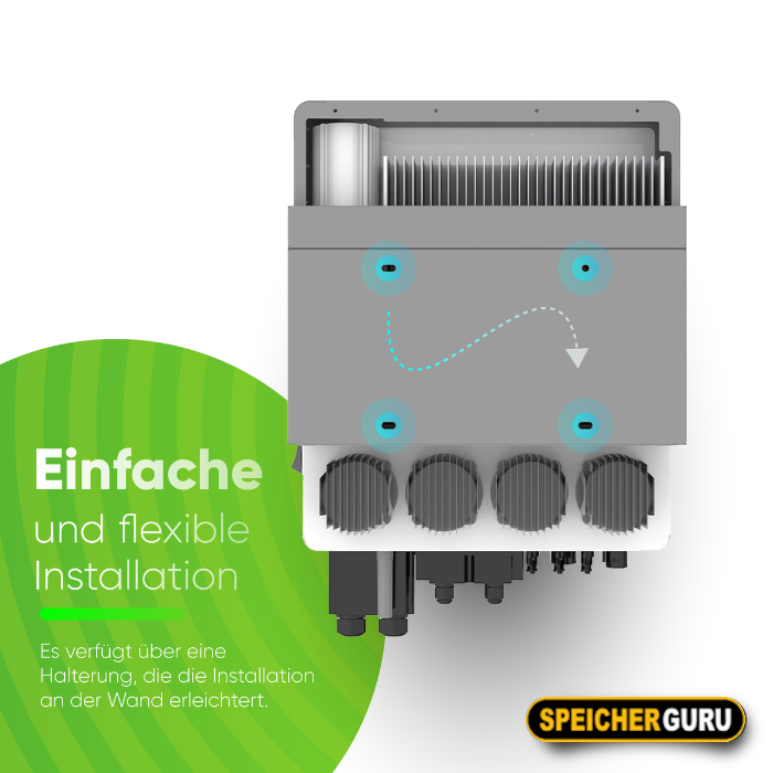 Chisage ESS 8kW Hybrid Wechselrichter Mars-8G2-LE Niedervolt – Bild 4
