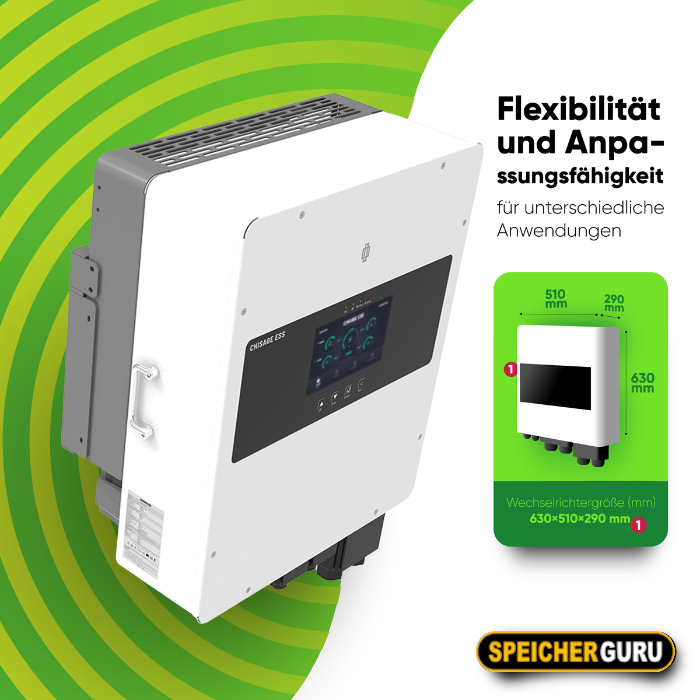 Chisage ESS 8kW Hybrid Wechselrichter Mars-8G2-LE Niedervolt – Bild 9