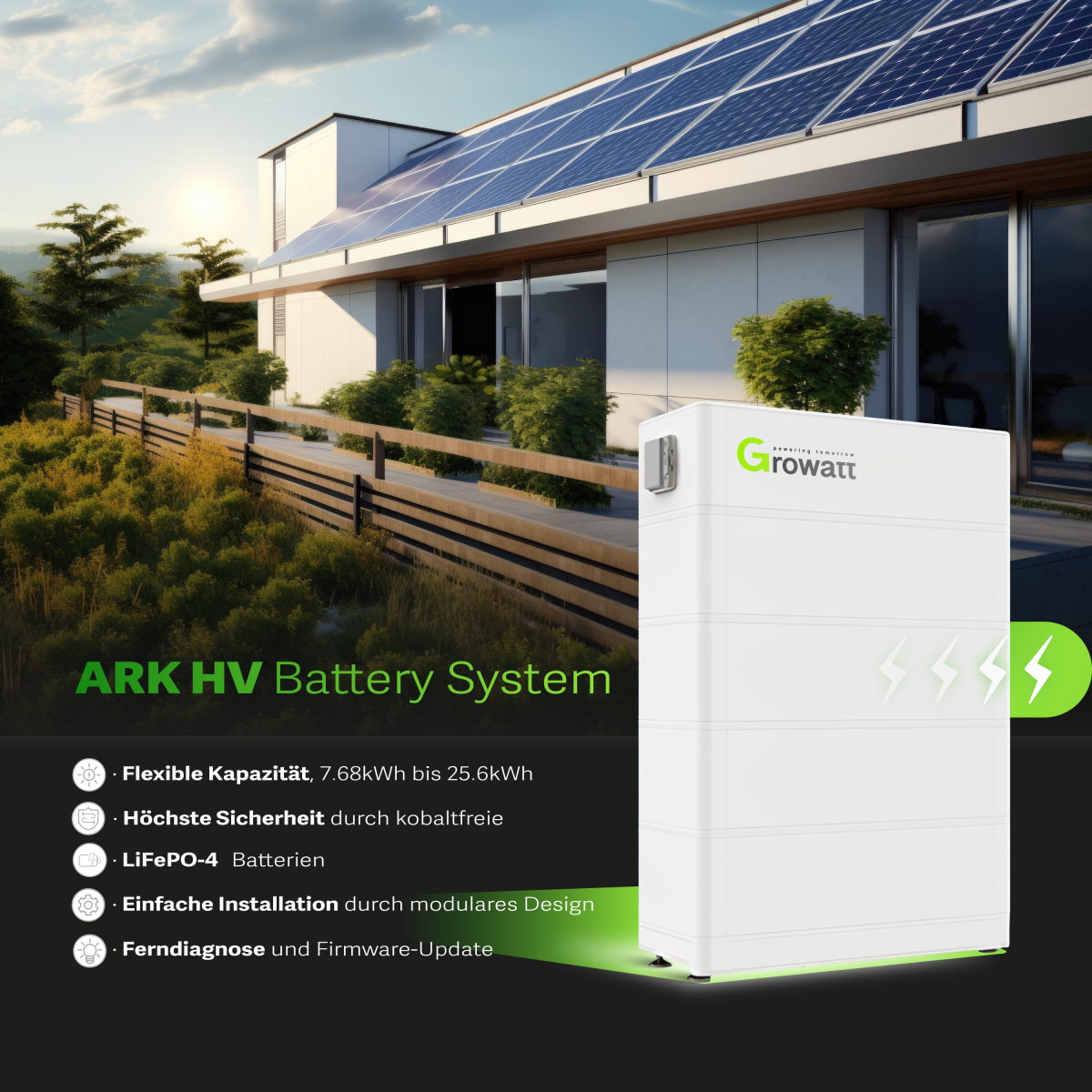 Speicherguru 11,28 kWp Komplettset Photovoltaikanlage | AIKO 470W A-MCE54Db Neostar 3S+54 | 10 kWh Growatt ARK H – Bild 4