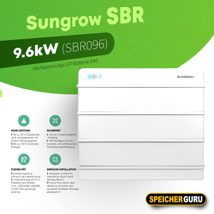 PV-Komplettset 11,28 kWp mit Sungrow SH10.0RT und Aiko Neostar 470W Modulen – Mit 9,6 kWh Sungrow SBR Speicher – Bild 5