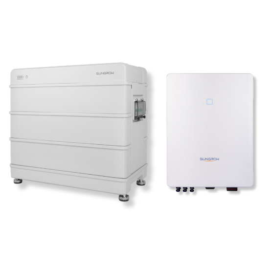 Sungrow SH08.0RT 8kW Hybridwechselrichter mit 9,6kW Sungrow SBR096 Speicher