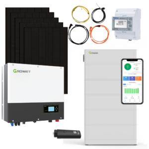 10 kWp Jolywood Solar 430W Fullblack & 10 kW Growatt SPH10000TL3-BH-UP Wechselrichter mit 12,8kWh Growatt ARK H Speicher