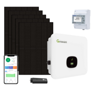 6 kWp Jolywood Solar 430W Fullblack mit 6 kW Growatt MOD 6KTL3-XH2 Wechselrichter