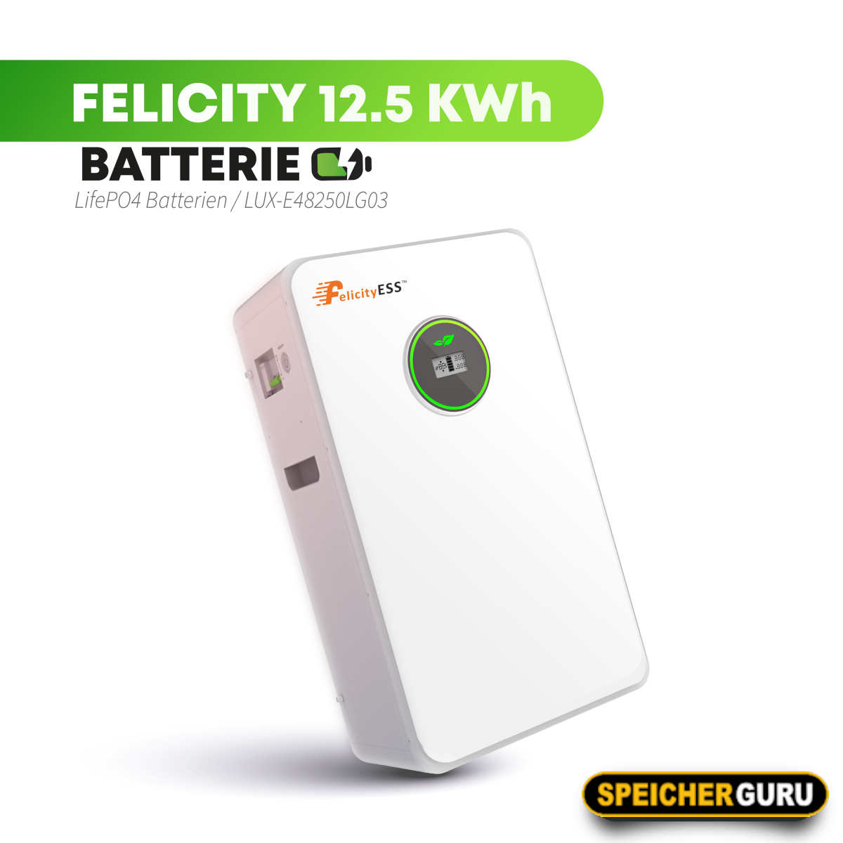Felicity 12,5kWh Wandspeicher | LUX-E-48250LG03 | Generation 2 | Mit Löschbombe | Versandkostenfrei Aktion – Bild 2