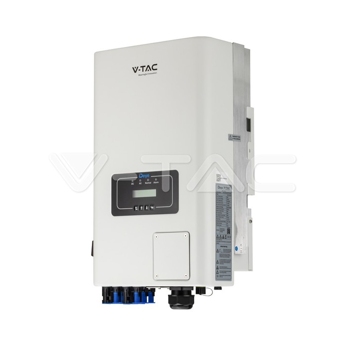 V-TAC SUN-30K-G04 String-Wechselrichter 30kW – Seitenansicht mit Anschlüssen