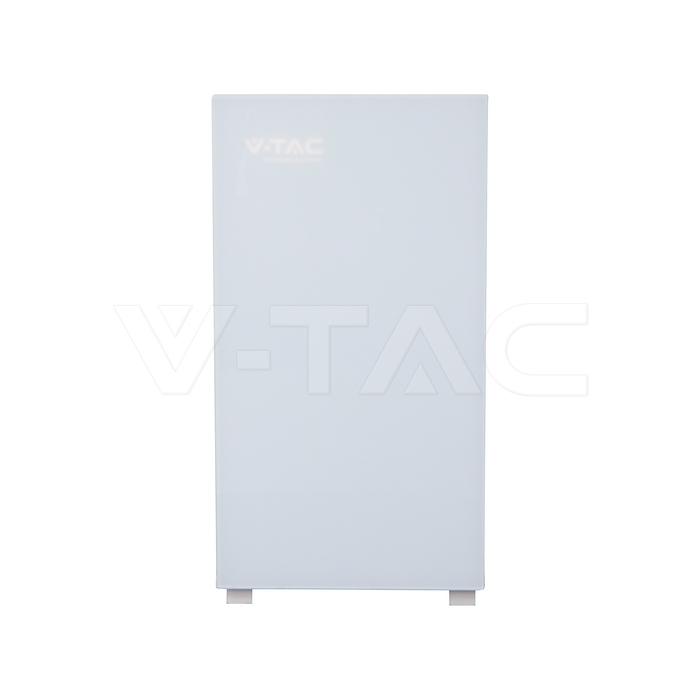 V-TAC VT-16076 LiFePO4 Batteriespeicher 16,07 kWh weiß — Frontalansicht